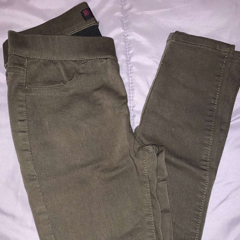 Dark green skinny jegging